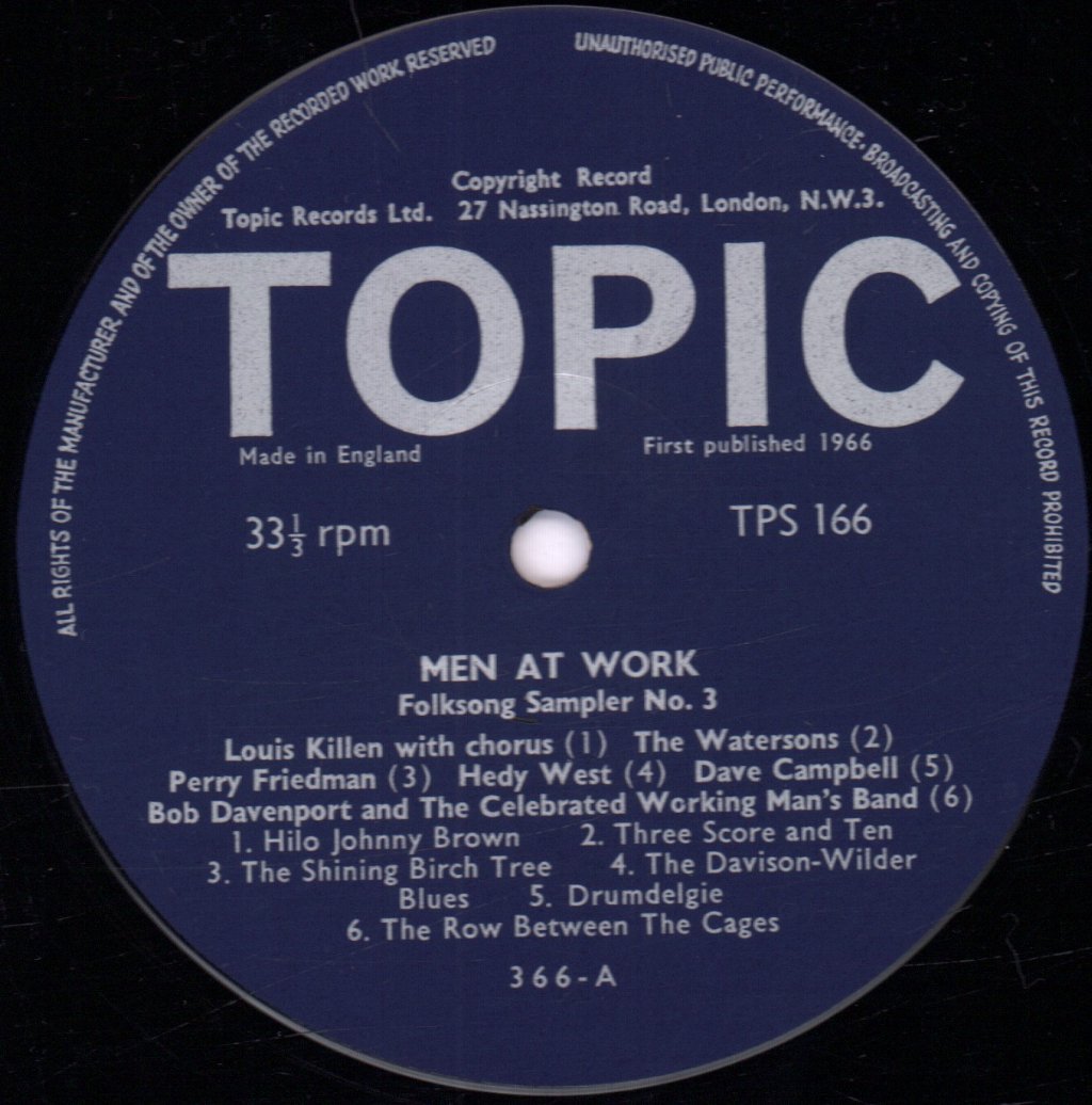 Various Artists - Men At Work Topic Sampler Number 3 - Lp