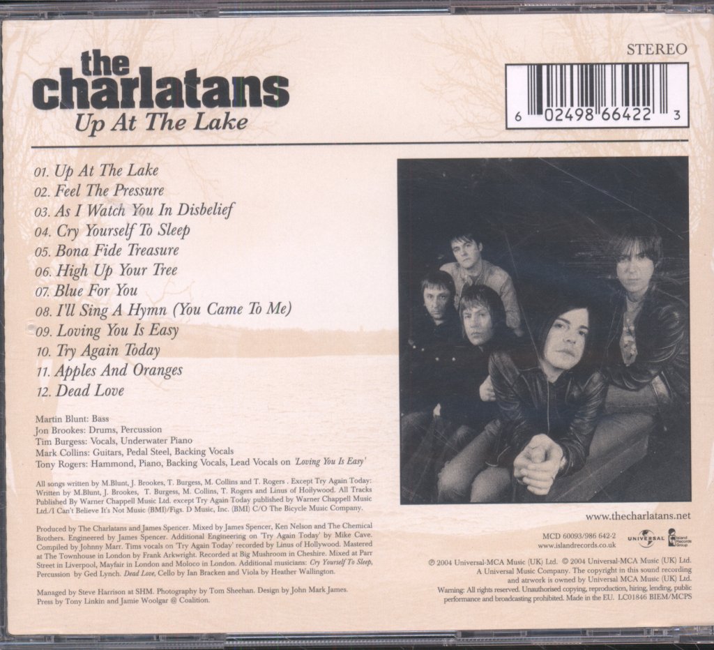Charlatans - Up At The Lake - Cd