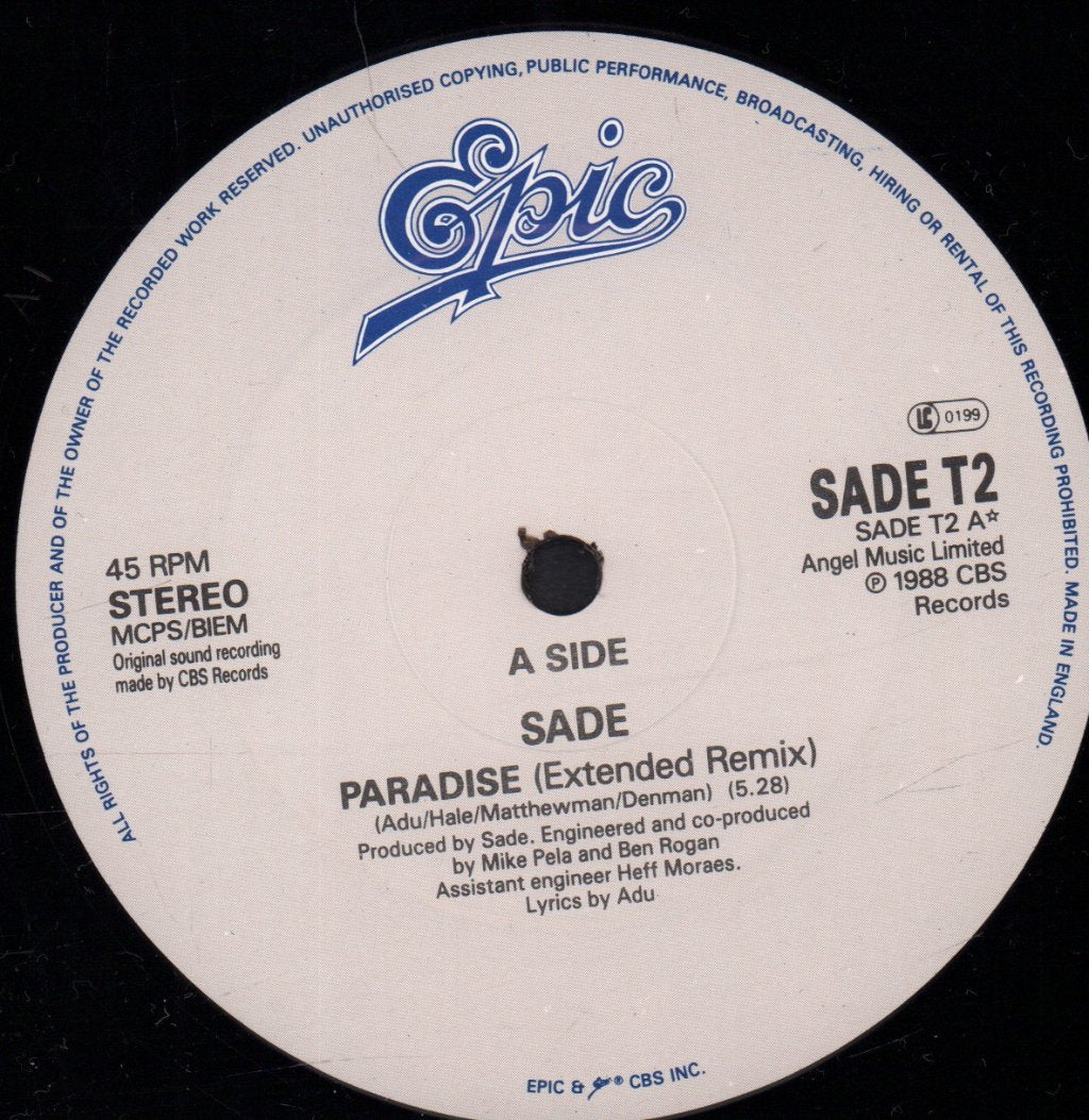 Sade - Paradise - 12 Inch