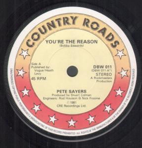 Pete Sayers - You're The Reason - 7 Inch