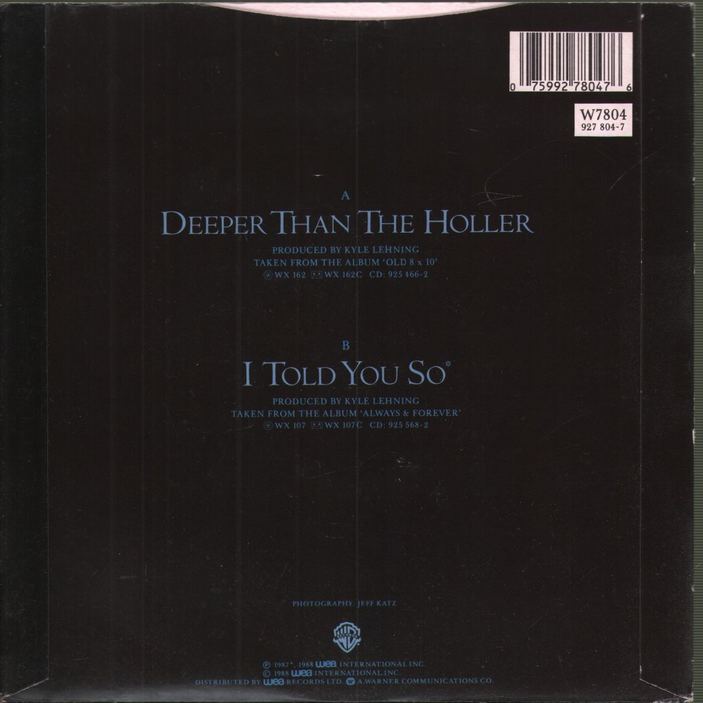 Randy Travis - Deeper Than The Holler - 7 Inch