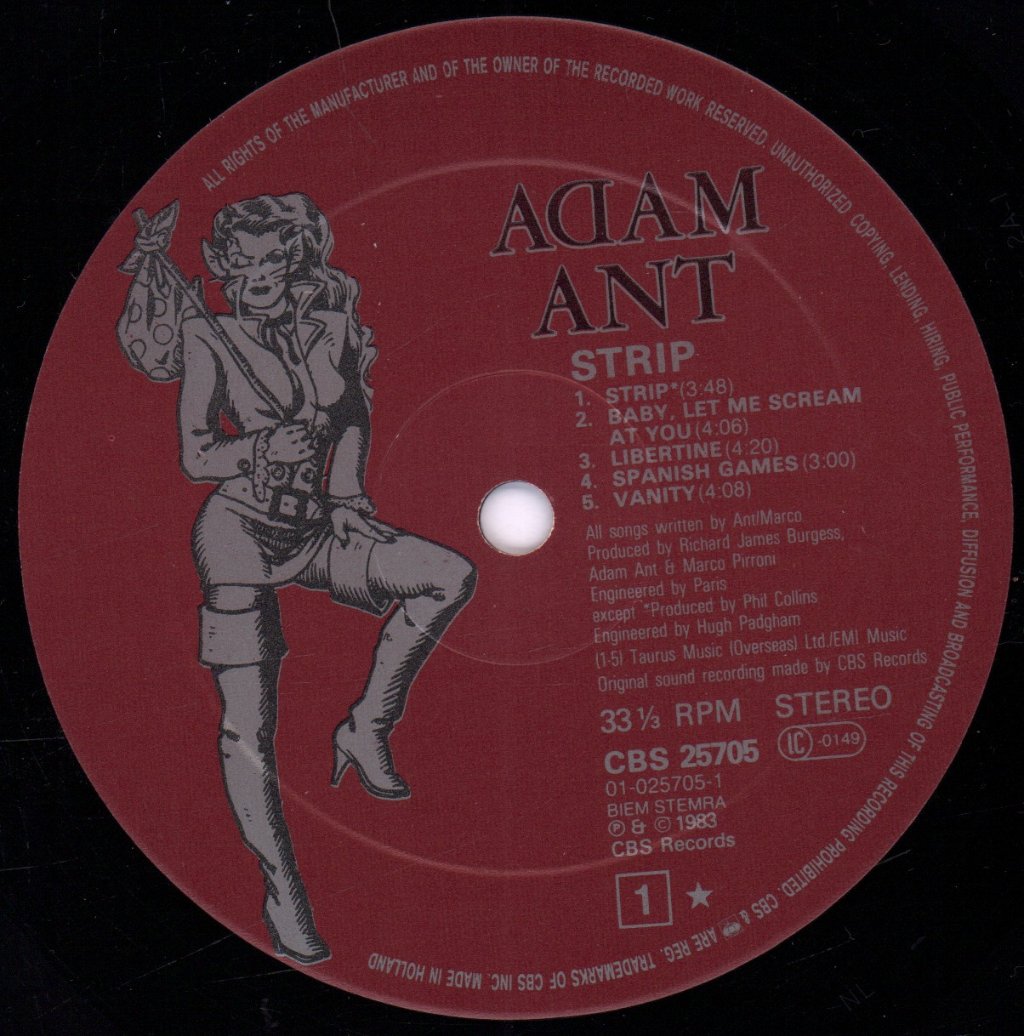 Adam Ant - Strip - Lp