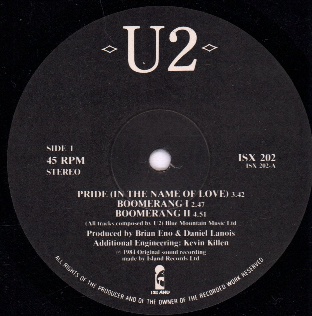 U2 - Pride - 12 Inch
