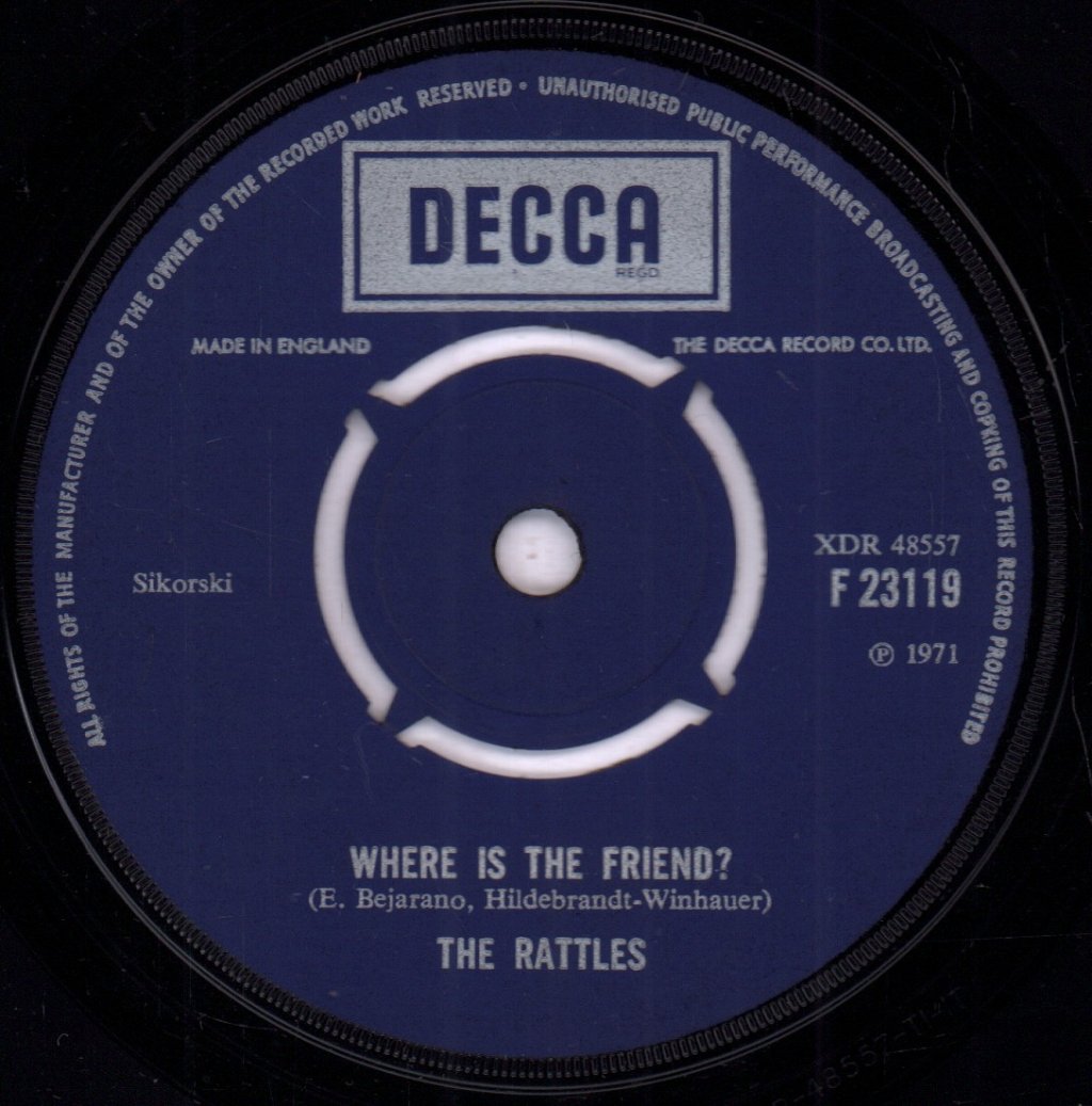 Rattles - You Can't Have Sunshine Everyday - 7 Inch