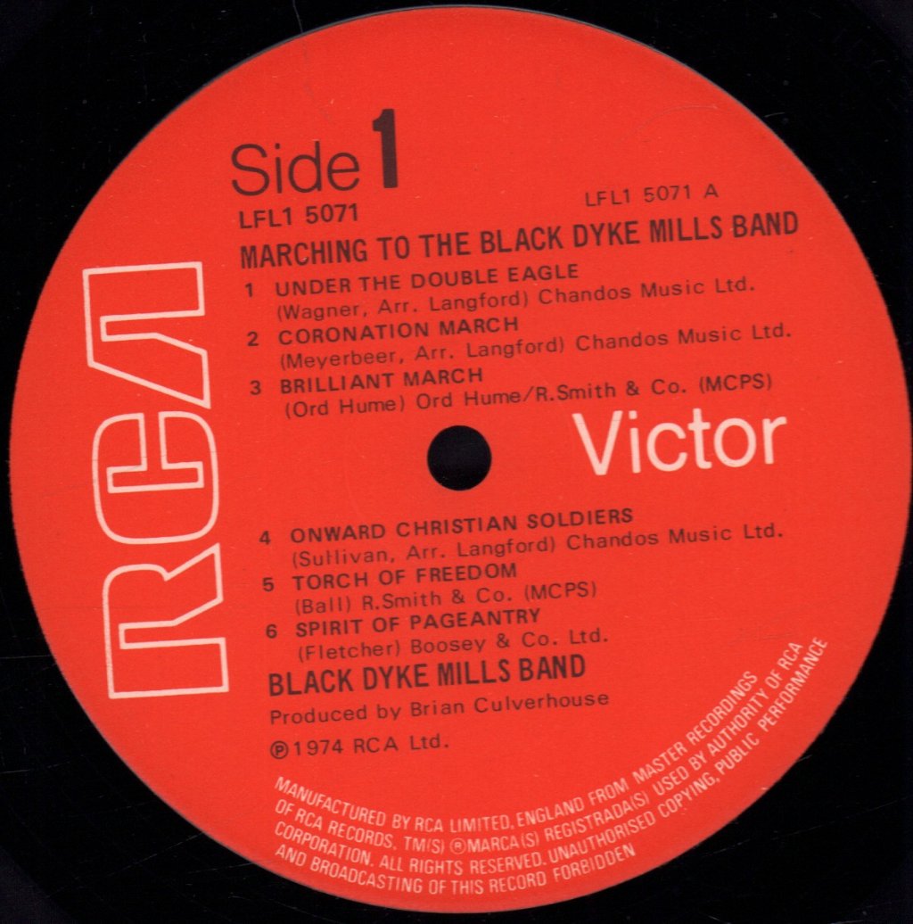 Black Dyke Mills Band - Marching To - Lp