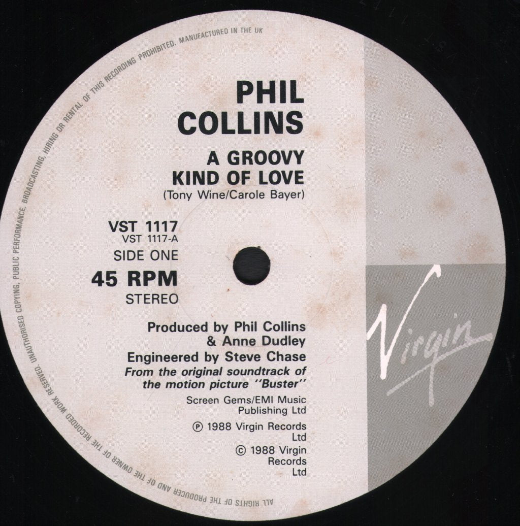 Phil Collins - A Groovy Kind Of Love - 12 Inch