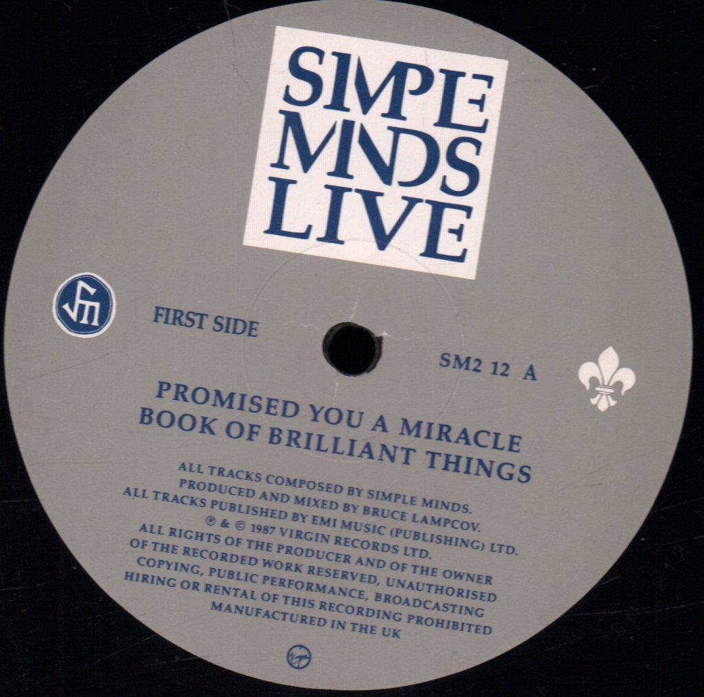 Simple Minds - Promised You A Miracle - 12 Inch