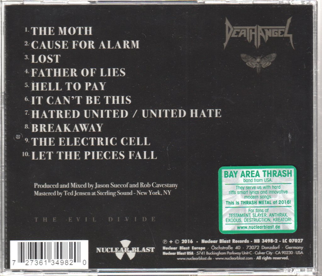 Death Angel - Evil Divide - Cd