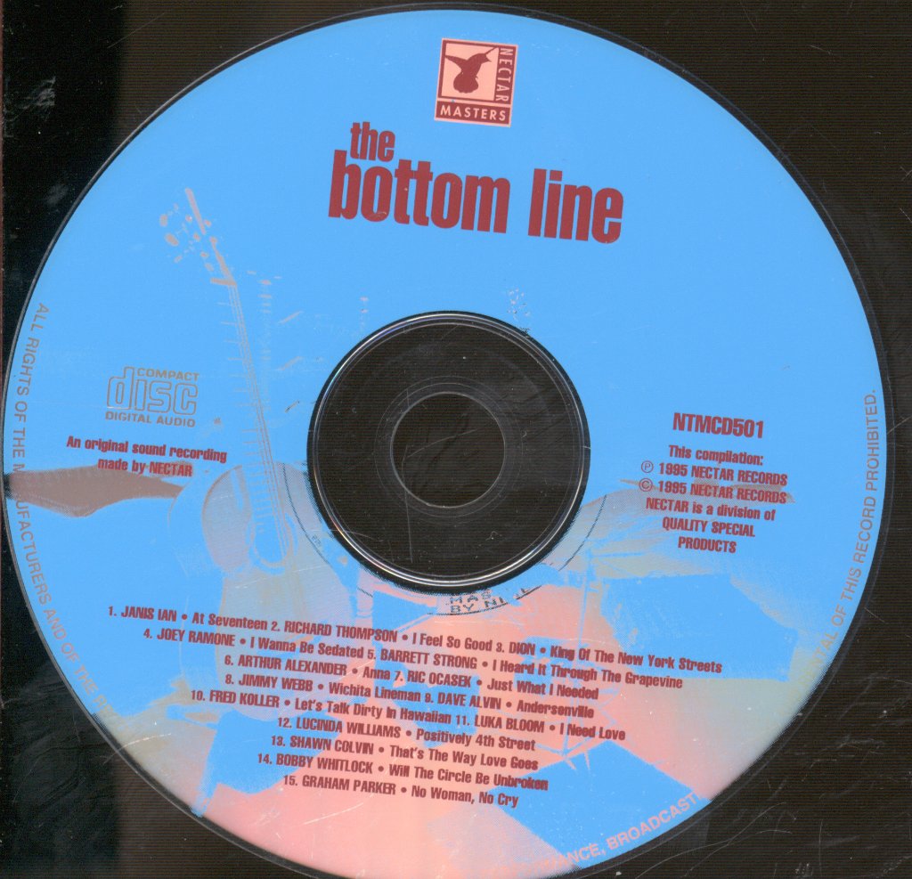Various Artists - Bottom Line ("... A Bunch Of Songwriters Sitting Around Singing") - Cd