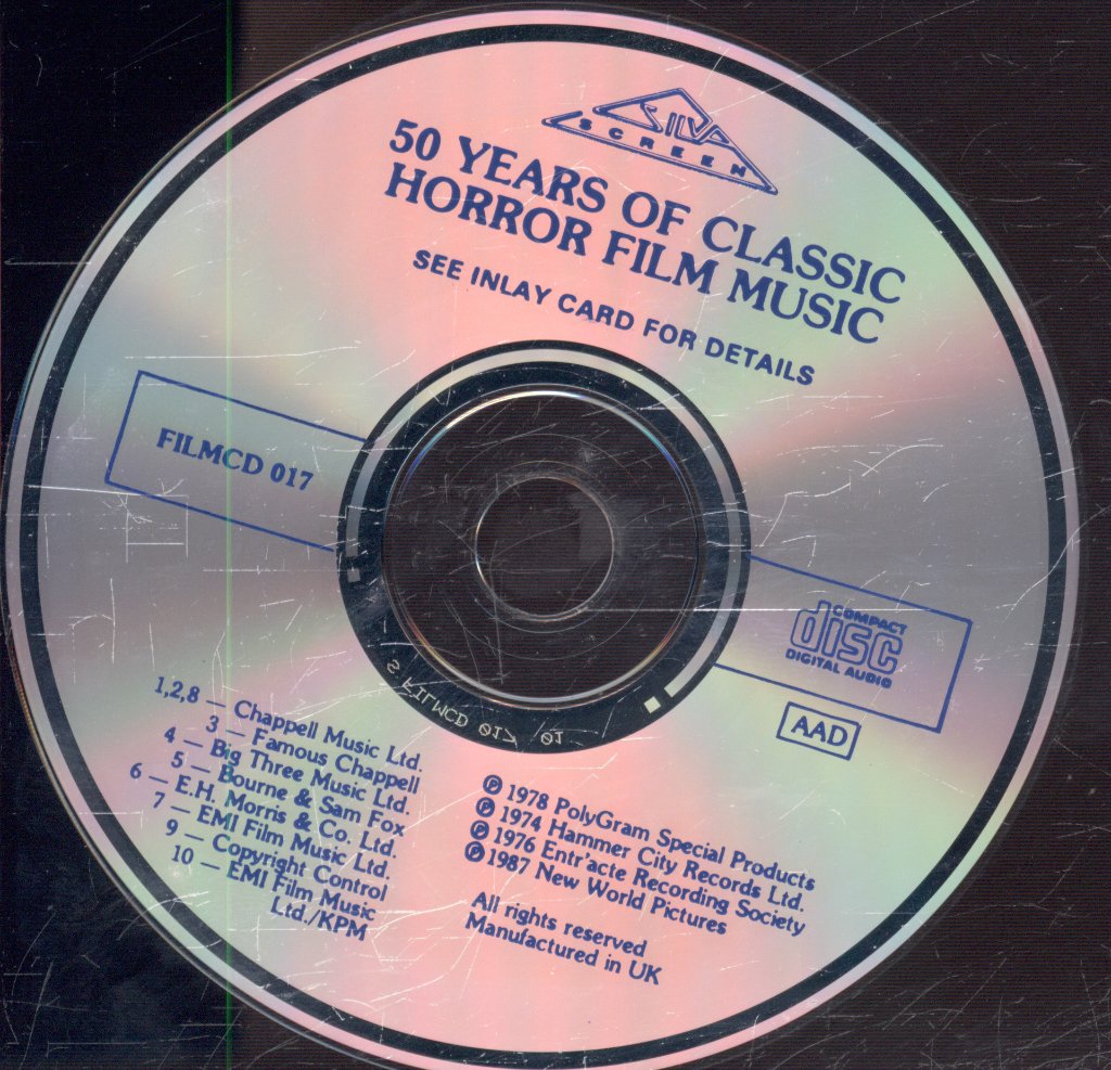 Various Artists - 50 Years Of Classic Horror Film Music - Cd