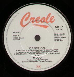 Mojo (80'S Group) - Dance On - 7 Inch