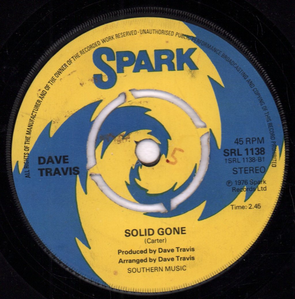 Dave Travis - Long Black Veil - 7 Inch