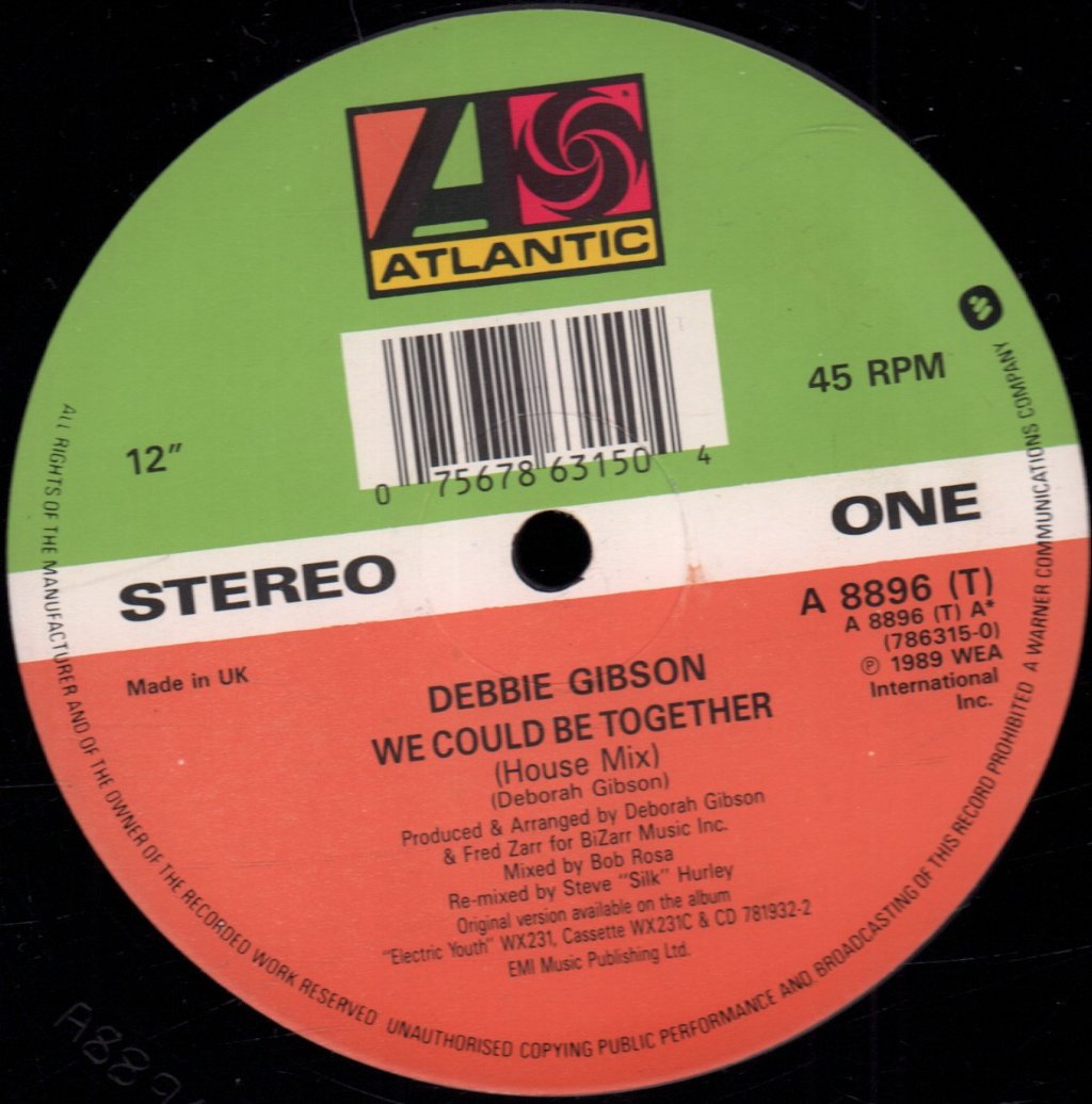 Debbie Gibson - We Could Be Together - 12 Inch