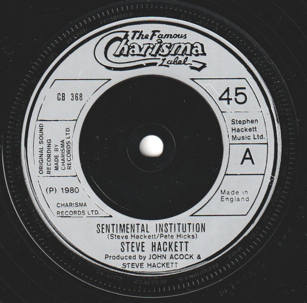 Steve Hackett - Sentimental Institution - 7 Inch