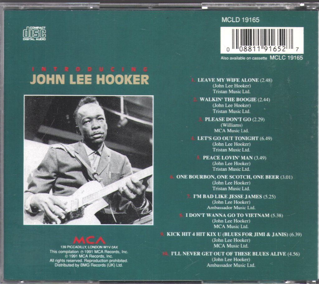 John Lee Hooker - Introducing - Cd