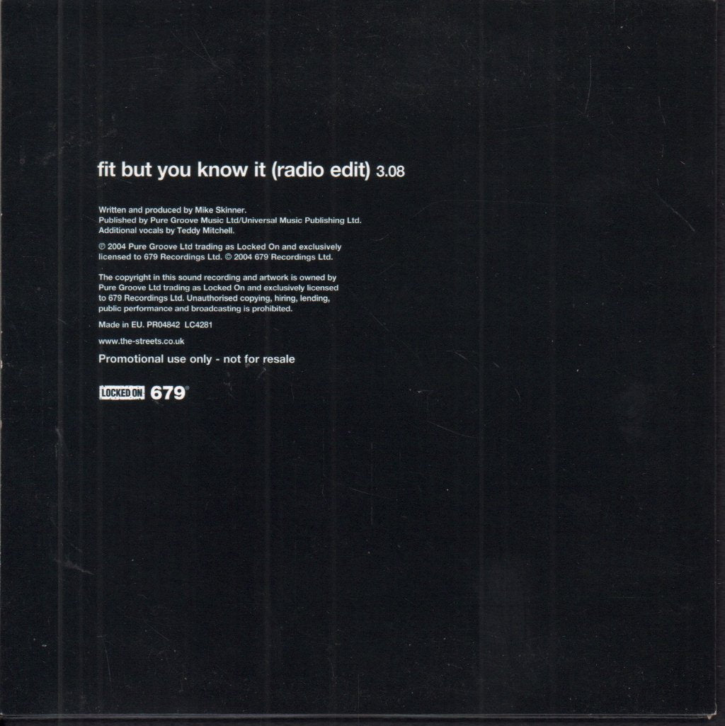 The Streets - Fit But You Know It - Cd