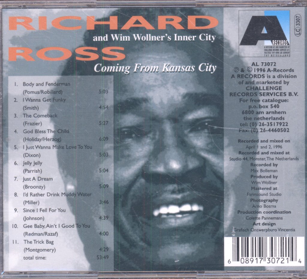 Richard Ross and Wim Wollner's Inner City - Coming From Kansas City - Cd