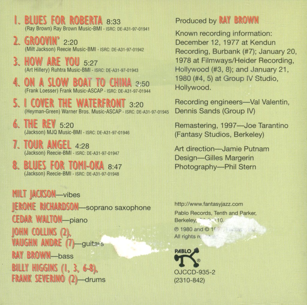 Milt Jackson - Bags' Bag - Cd
