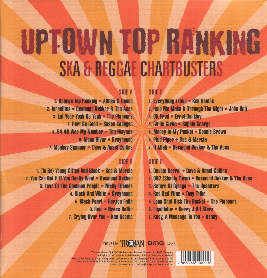 Various Artists - Uptown Top Ranking - Reggae Chartbusters - Double Lp