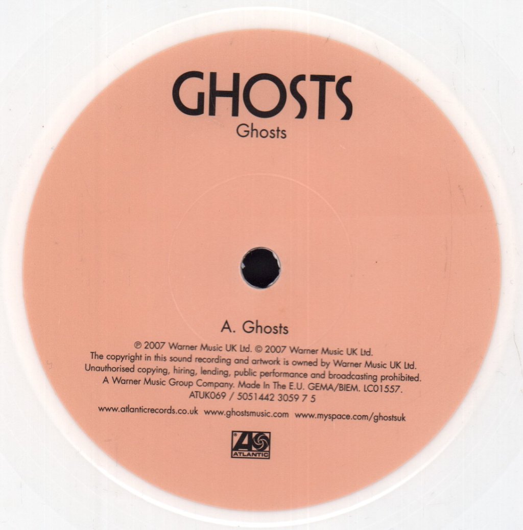 Ghosts (Indie) - Ghosts - 7 Inch
