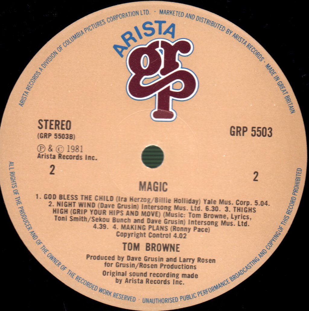 Tom Browne - Magic - Lp