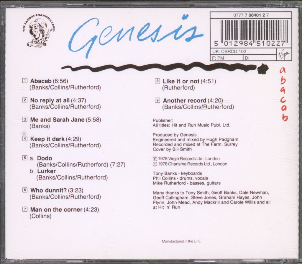 Genesis - Abacab - Cd