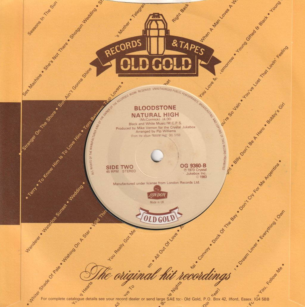 Morris Albert / Bloodstone - Feelings/Natural High - 7 Inch