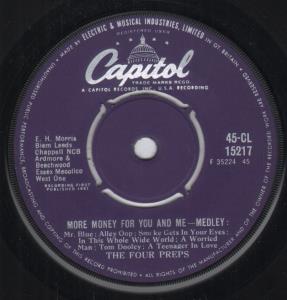 Four Preps - More Money For You And Me Medley - 7 Inch