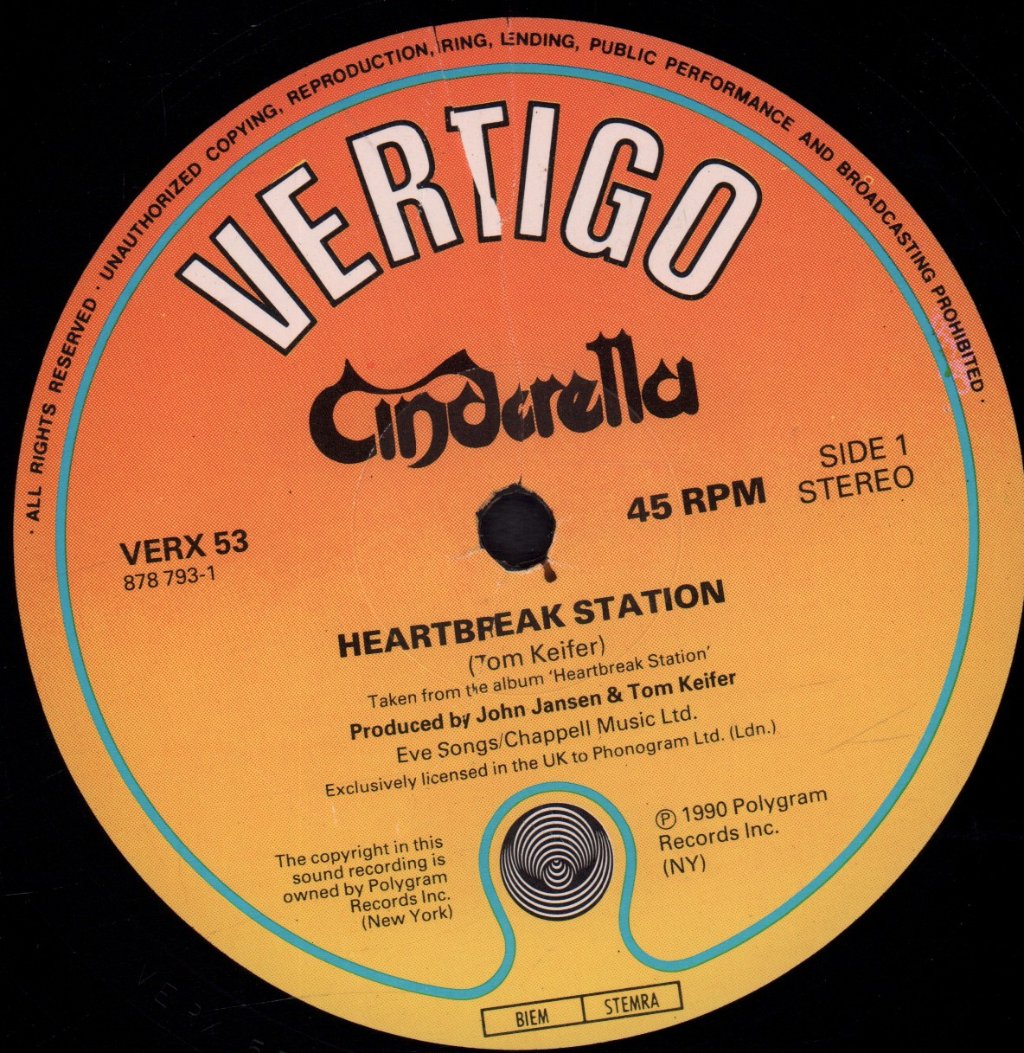 Cinderella - Heartbreak Station - 12 Inch