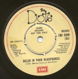 Dots - Helen In Your Headphones - 7 Inch