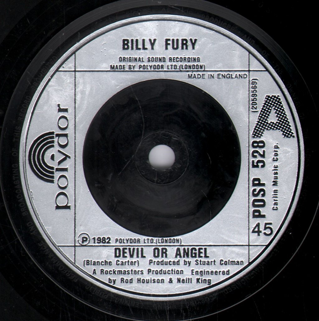 Billy Fury - Devil Or Angel - 7 Inch