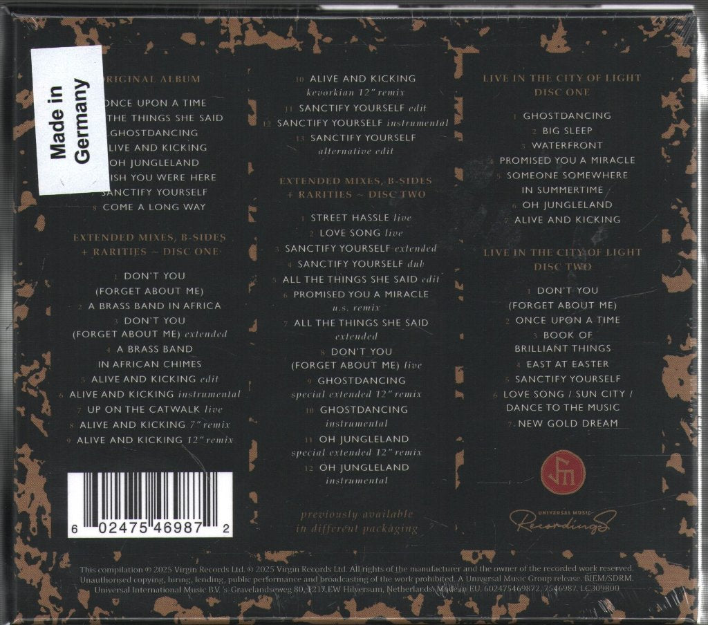 Simple Minds - Once Upon A Time (Deluxe Edition) - Cd Box Set