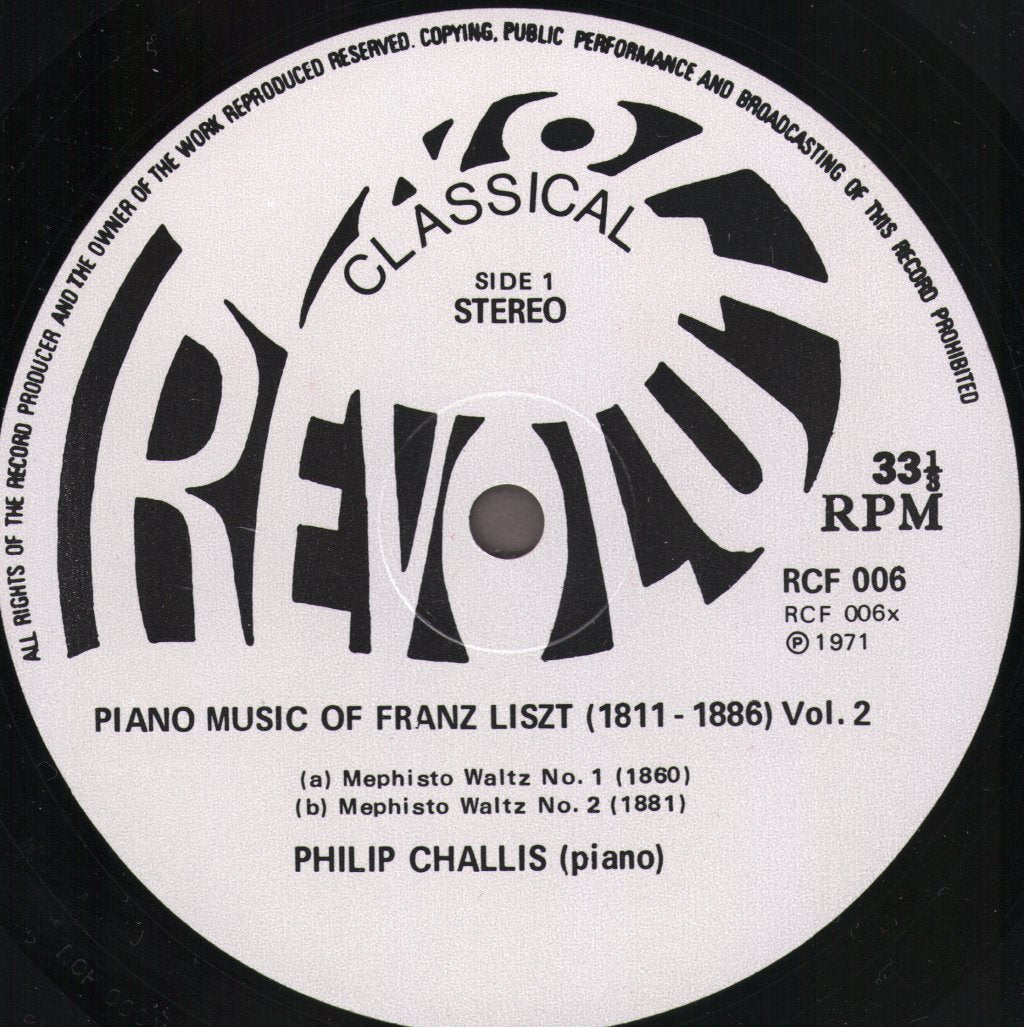 Philip Challis - Franz Liszt - Mephisto Music - Lp