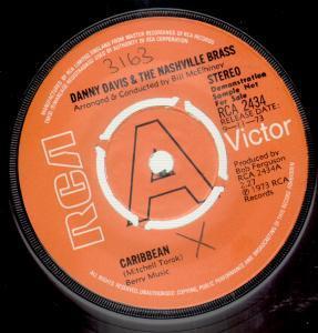 Danny Davis And The Nashville Brass - Caribbean - 7 Inch