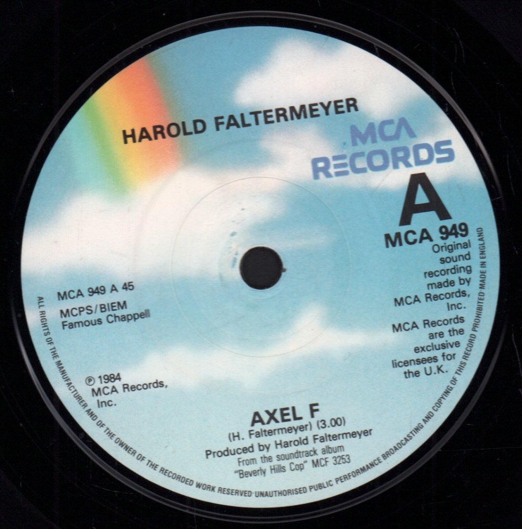 Harold Faltermeyer - Axel F - 7 Inch