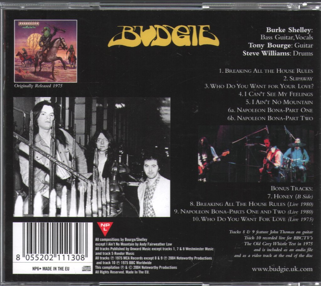 Budgie - Bandolier - Cd