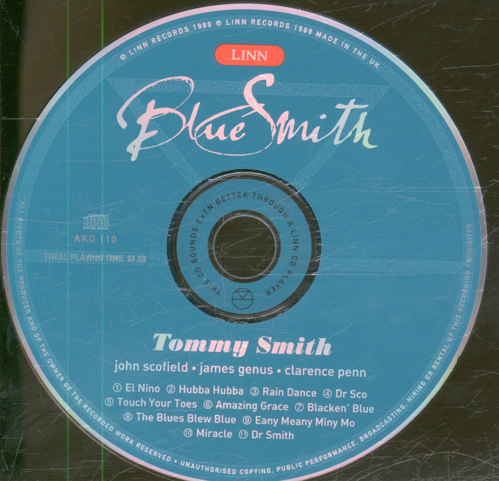 Tommy Smith - BlueSmith - Cd