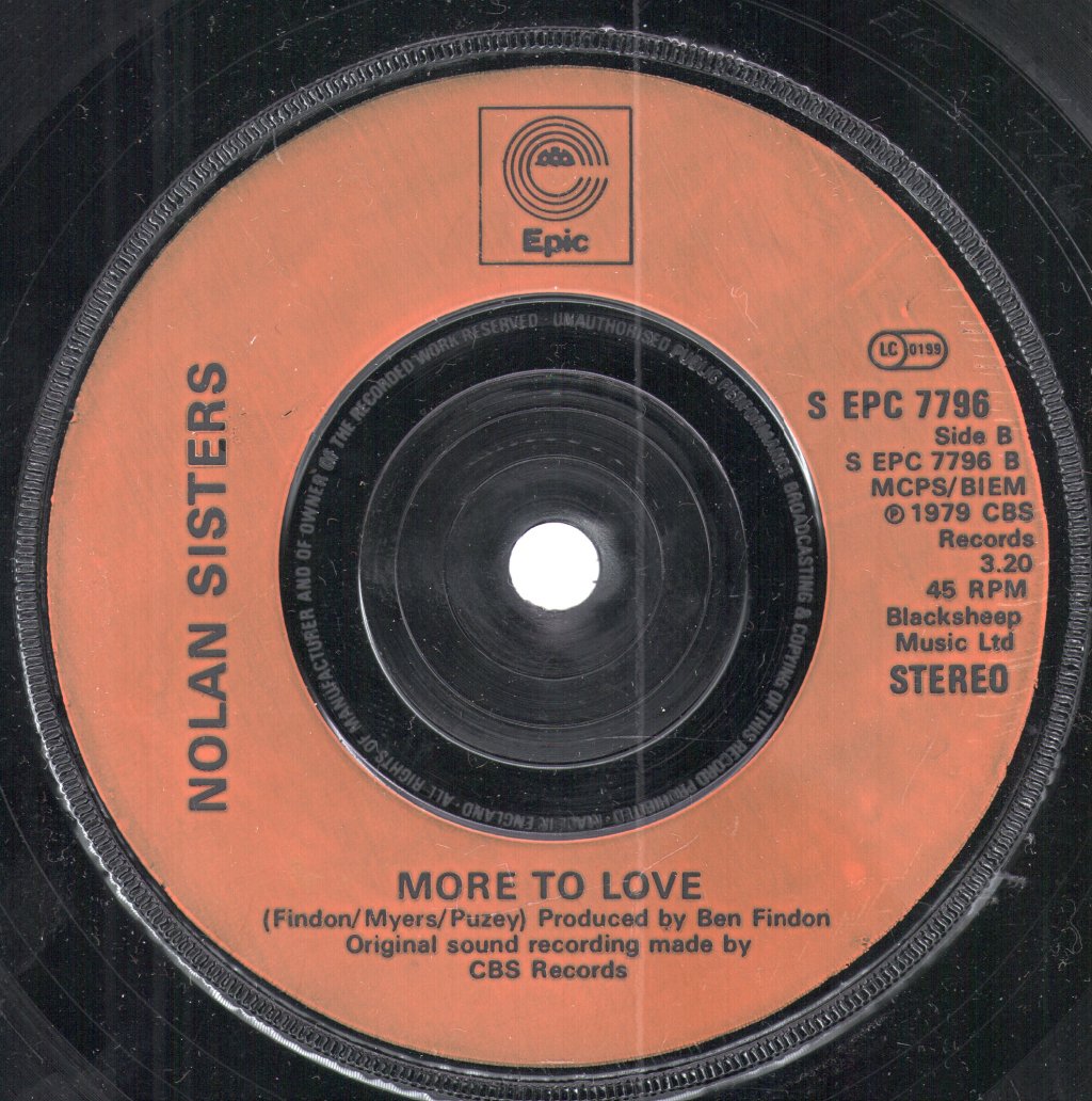 Nolans - Spirit, Body And Soul - 7 Inch