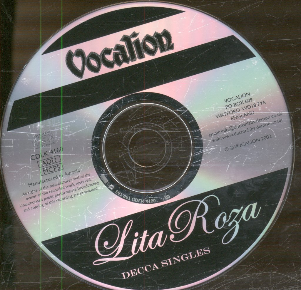 Lita Roza - Decca Singles - Cd