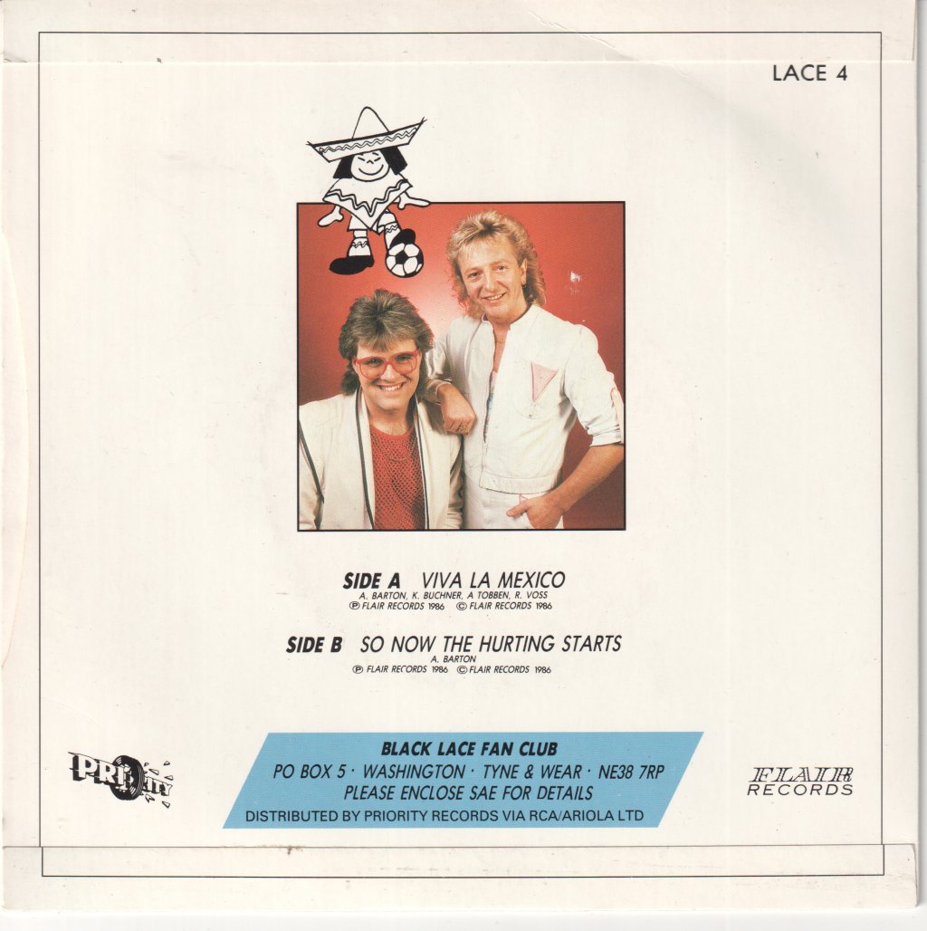 Black Lace (Party/Pop Group) - Viva La Mexico - 7 Inch