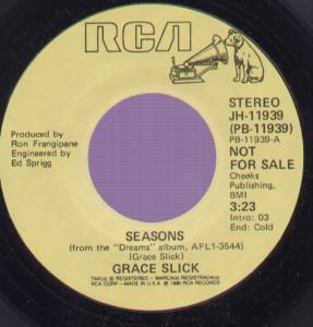 Grace Slick - Seasons - 7 Inch