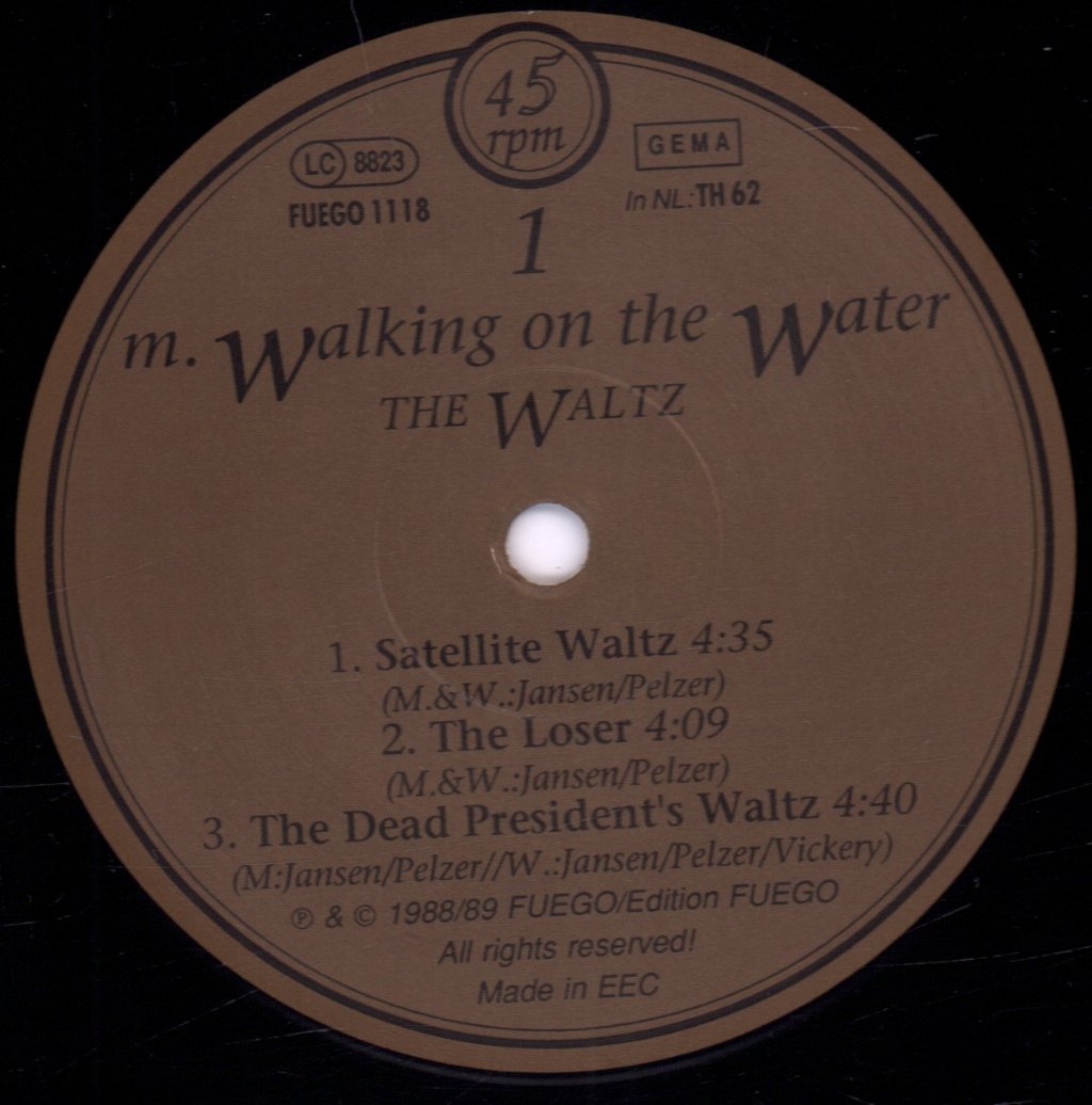M. Walking On The Water - Waltz - Lp