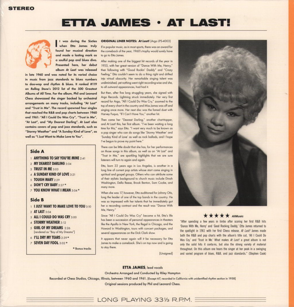 Etta James - At Last! - Lp