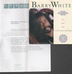 Barry White - For Your Love - 7 Inch