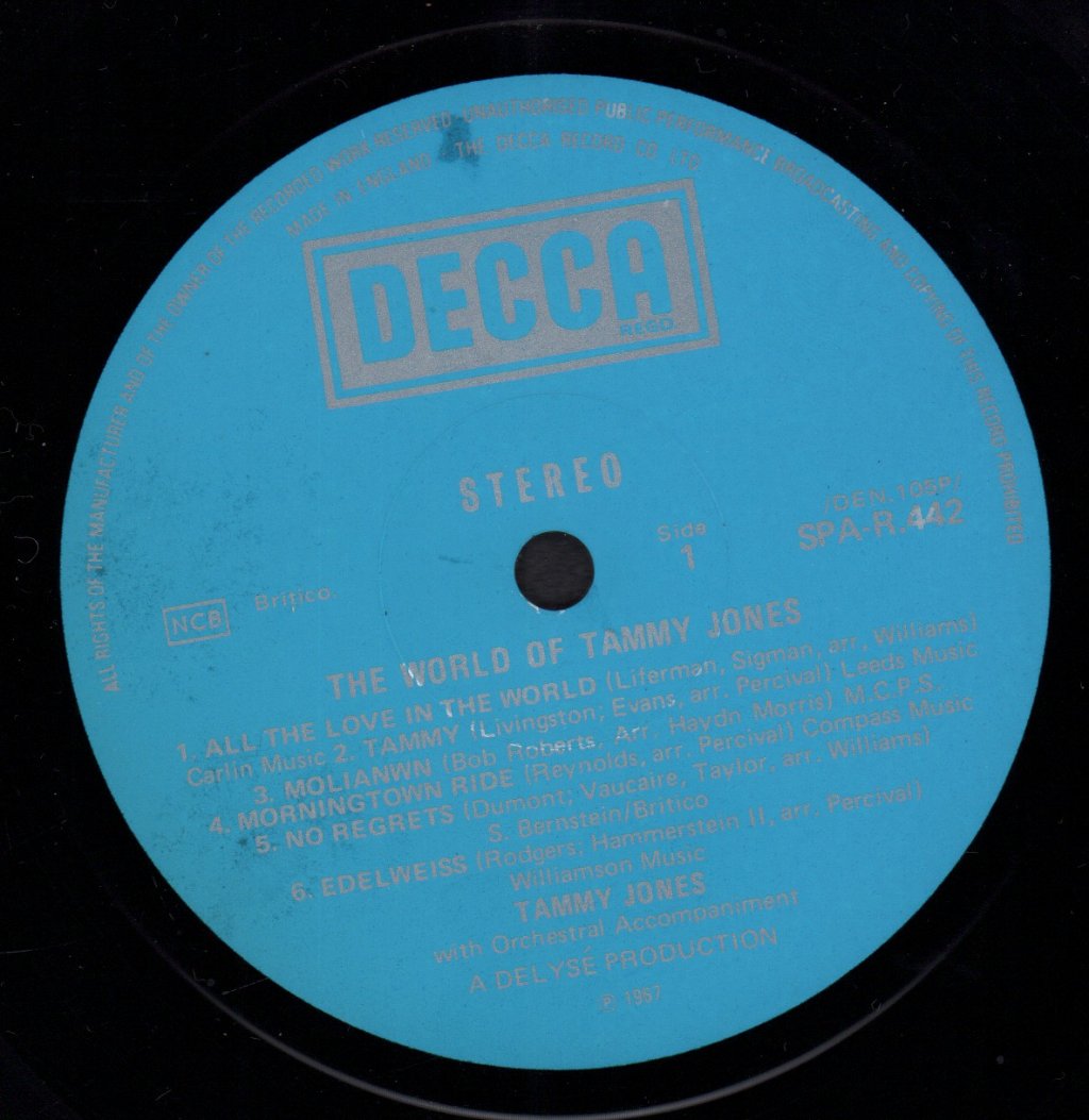 Tammy Jones - World Of - Lp