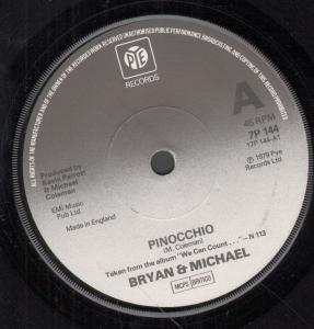 Bryan And Michael - Pinocchio - 7 Inch