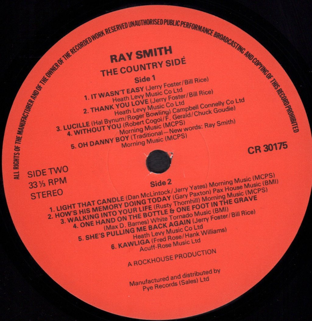 Ray Smith - Country Side - Lp