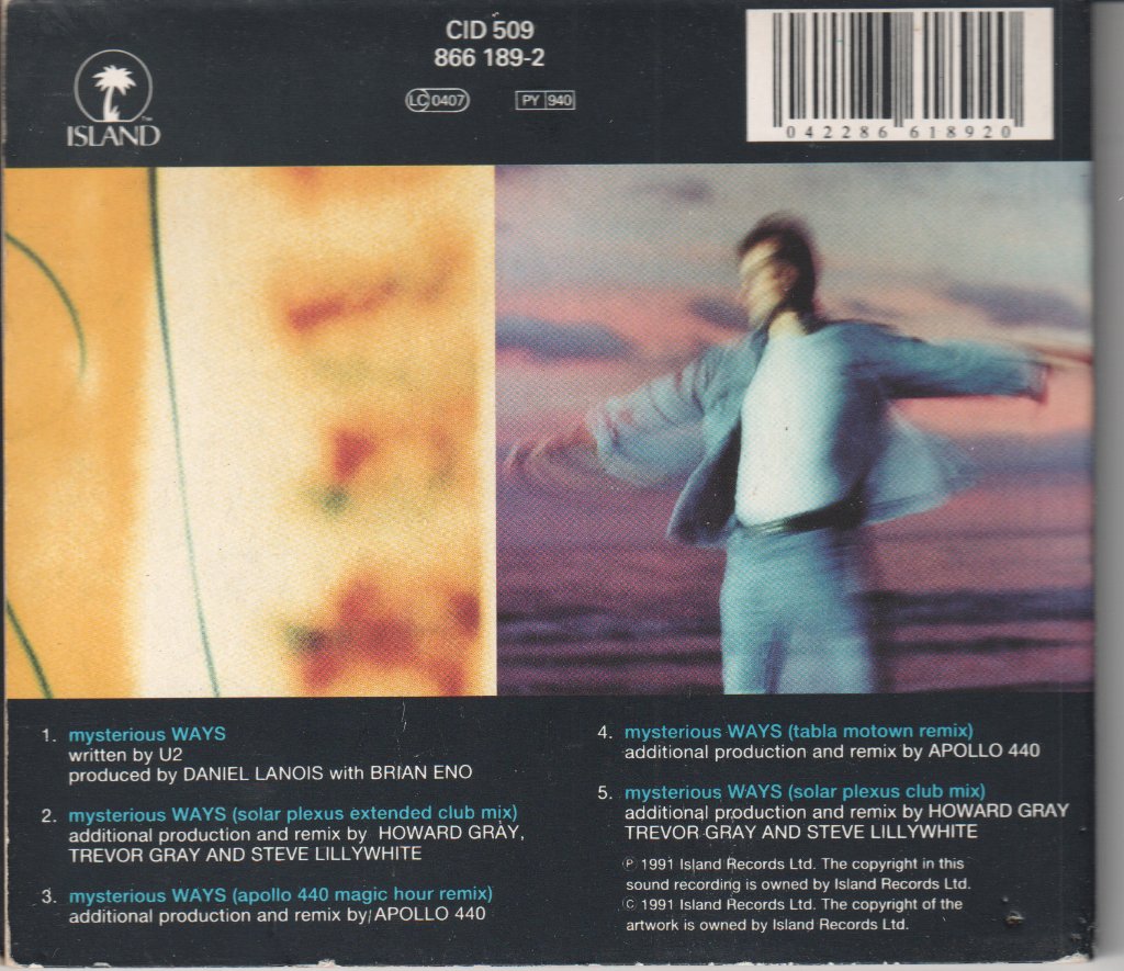 U2 - Mysterious Ways - Cd