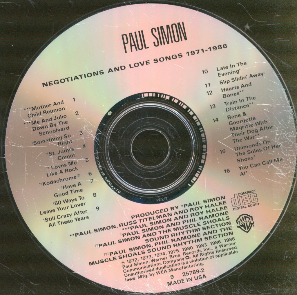 Paul Simon - Negotiations And Love Songs (1971-1986) - Cd
