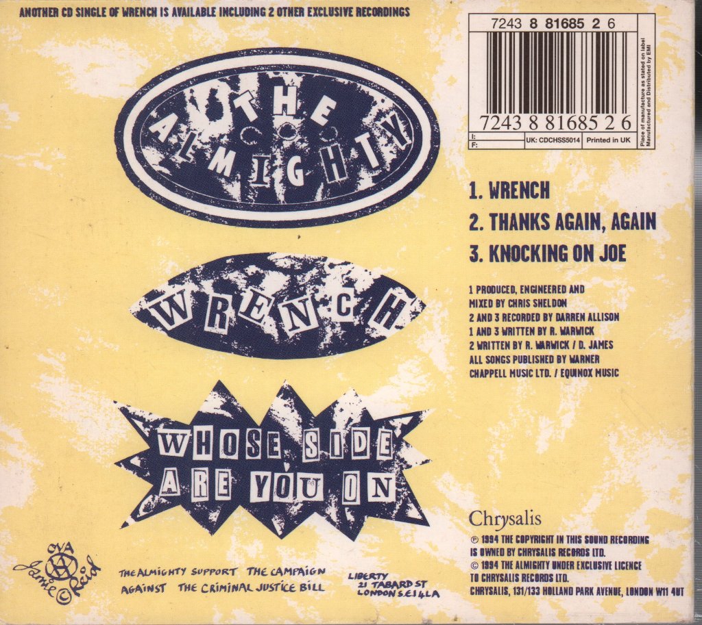 Almighty - Wrench - Cd
